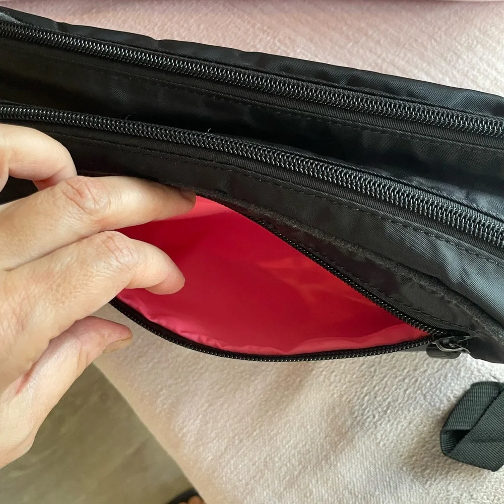 Oysho Black and Pink makeup Bag